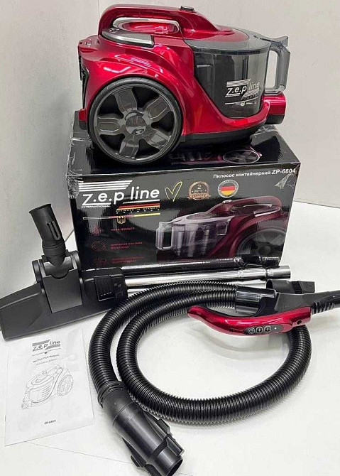 МОЩНЫЙ НЕМЕЦКИЙ Пылесос контейнерный 4л Zepline ZP-6804 4000 вт. Харьков - изображение 6