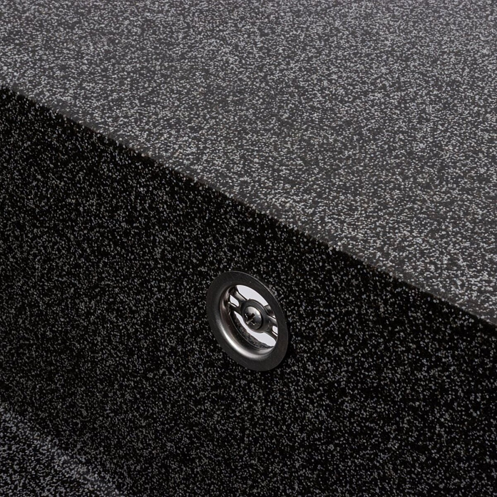 Кухонна гранітна мийка 6550 ESTERIS VALESO графіт Коломия - фото 7