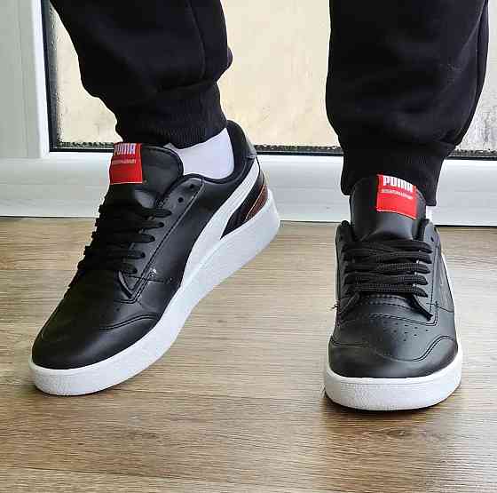 Кросівки Чоловічі Puma Чорні Шкіряні Пума (розміри: 40,41,42) Дніпро