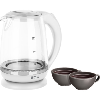 Электрочайник ECG RK 2020 White Glass (RK2020 White Glass) Винница - изображение 8