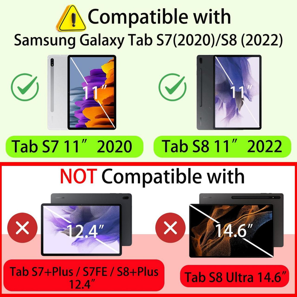 Чехол-книжка FOGARI для планшета Samsung Galaxy Tab S9/S8/S7 11 дюймов Днепр - изображение 6