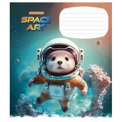 Зошит Школярик Space Art 12 аркушів клітинка (012-3406K) Вінниця