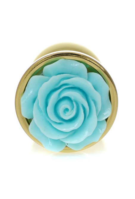 Анальная пробка - Jewellery Gold PLUG ROSE- Light Blue Sex Aura Киев - изображение 3