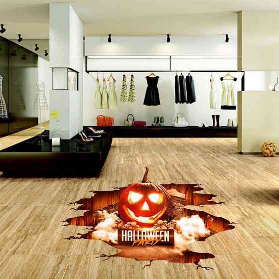 Наклейки на Хэллоуин Halloween Party 140 на 90 см разноцветный Киев