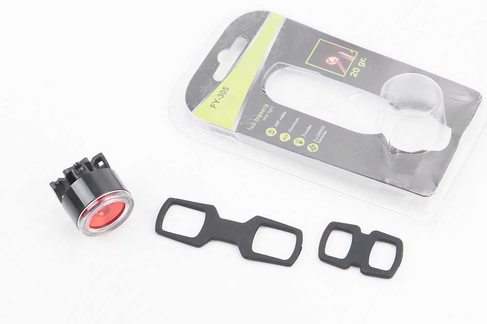 Ліхтар задній 1 діод, чорний FY-305 (без батарейок) Київ - фото 1