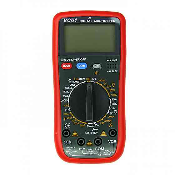 Портативный мультиметр тестер VC-61 (Красный с черным) Киев