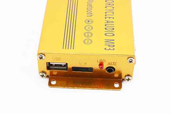 АУДІО-блок (Bluetooth, МРЗ-USB / SD, FM-радіо, пультДУ, сигналізація) + колонки 2шт (чорні) Київ