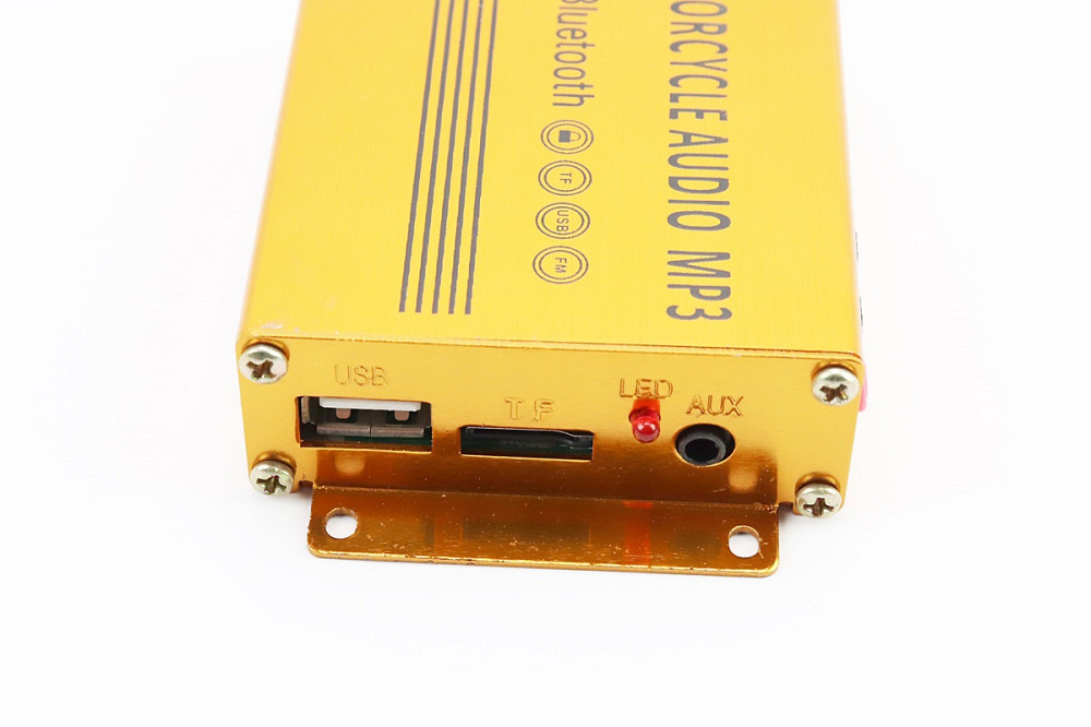 АУДІО-блок (Bluetooth, МРЗ-USB / SD, FM-радіо, пультДУ, сигналізація) + колонки 2шт (чорні) Київ - фото 3