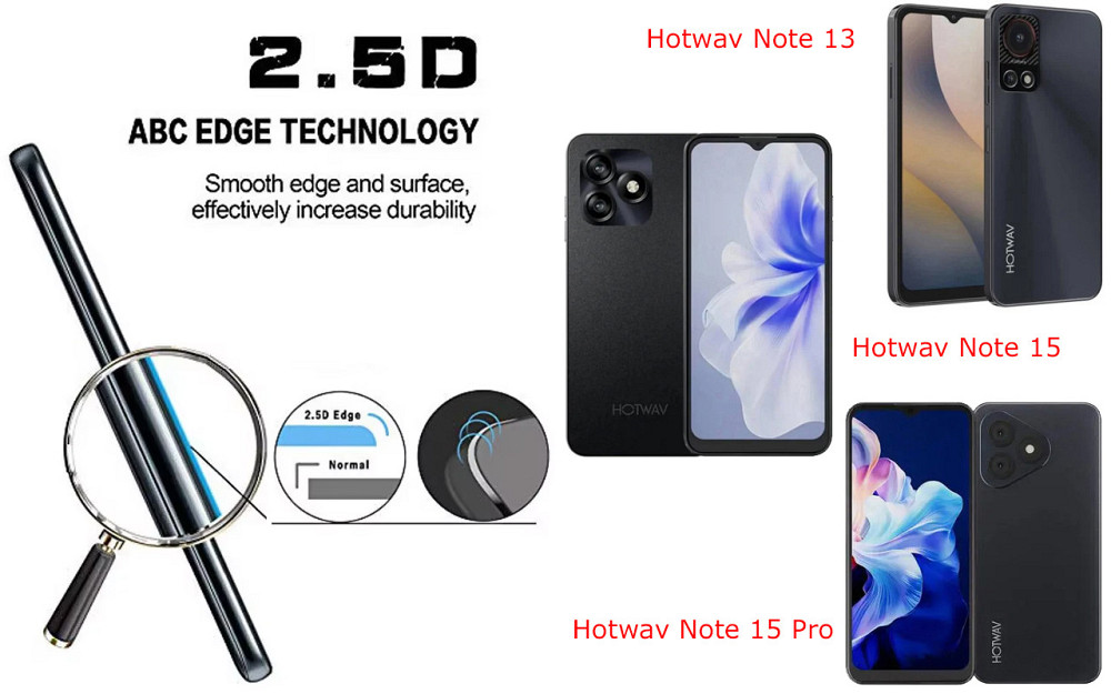 Захисне скло ArmorGlass для Hotwav Note 13, Note 15, Note 15 Pro – стійке до подряпин та ударів Київ - фото 2