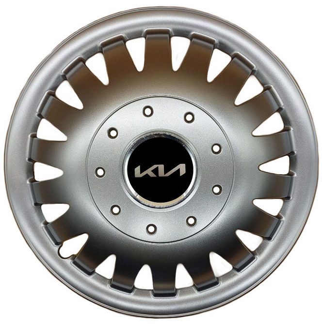 Автомобильные модельные колпаки R15 Kia NEW 320 4шт, SJS, серебристые Киев - изображение 1