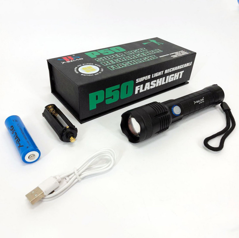 Ручной фонарик led Bailong X-Balog BL-B99-P50, Фонарики для экстренных ситуаций EP-577 и аварий Киев - изображение 9