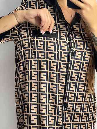 Жіноча нічна сорочка сатинова Фенді XL Харків