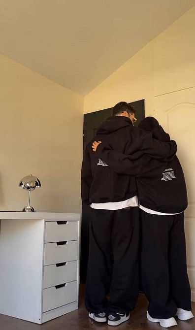 Парные стильные худи унисекс из турецкой трехнитки пенье Одесса - изображение 1