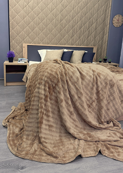 Плед-покривало 200х230 см (+-5см) Soft Night Карамельний (87-136) Київ - фото 7