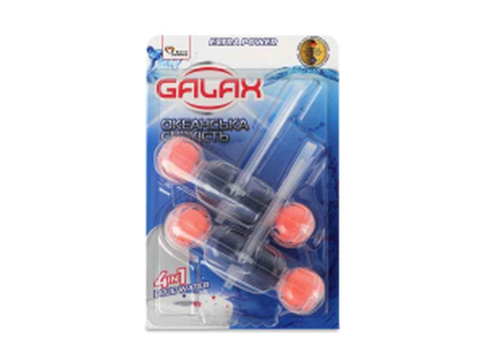 Блок для туалетов 2шт Океанская свежесть 55г ТМ GALAX Киев - изображение 1