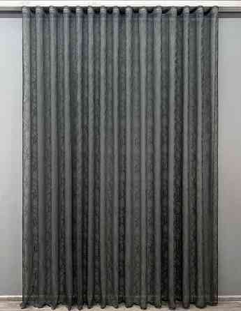 Тюль VR-Textil 1974т Жакард Графітовий 400х270 см (42-1009) Київ