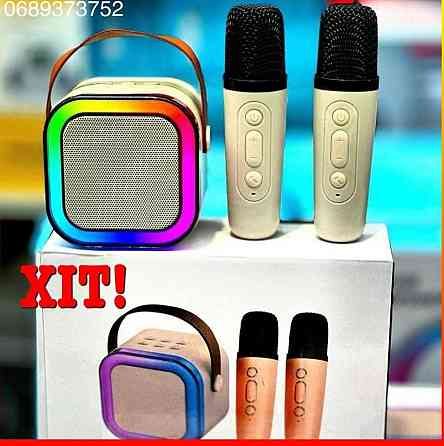 Караоке Беспроводная колонка +микрофон 1/2 RGB подсветкой изменения голоса. Киев