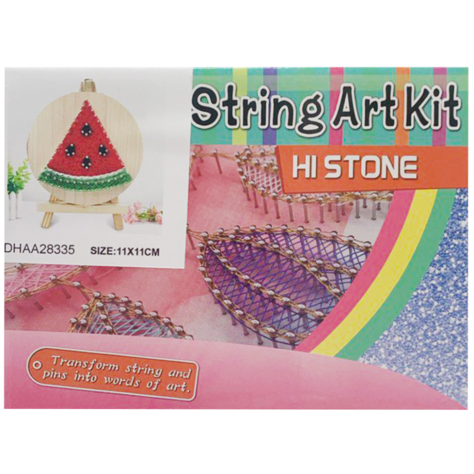 Дитячий набір для творчості стрінг-арт "Кавун" YG0115(28335) дерев'яна основа Вінниця - фото 1