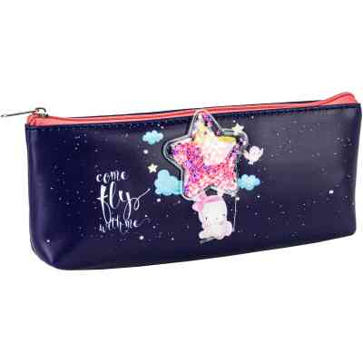 Пенал Cool For School з конфеті 1 відділення синій (CF87024) Вінниця