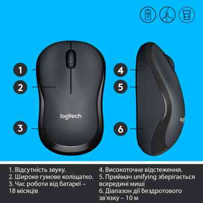 Мишка Logitech M220 Silent Grey (910-004878) Вінниця