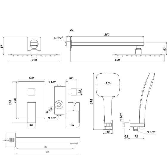 Душова система Globus Lux SMART GLM-305L-BB Тернопіль