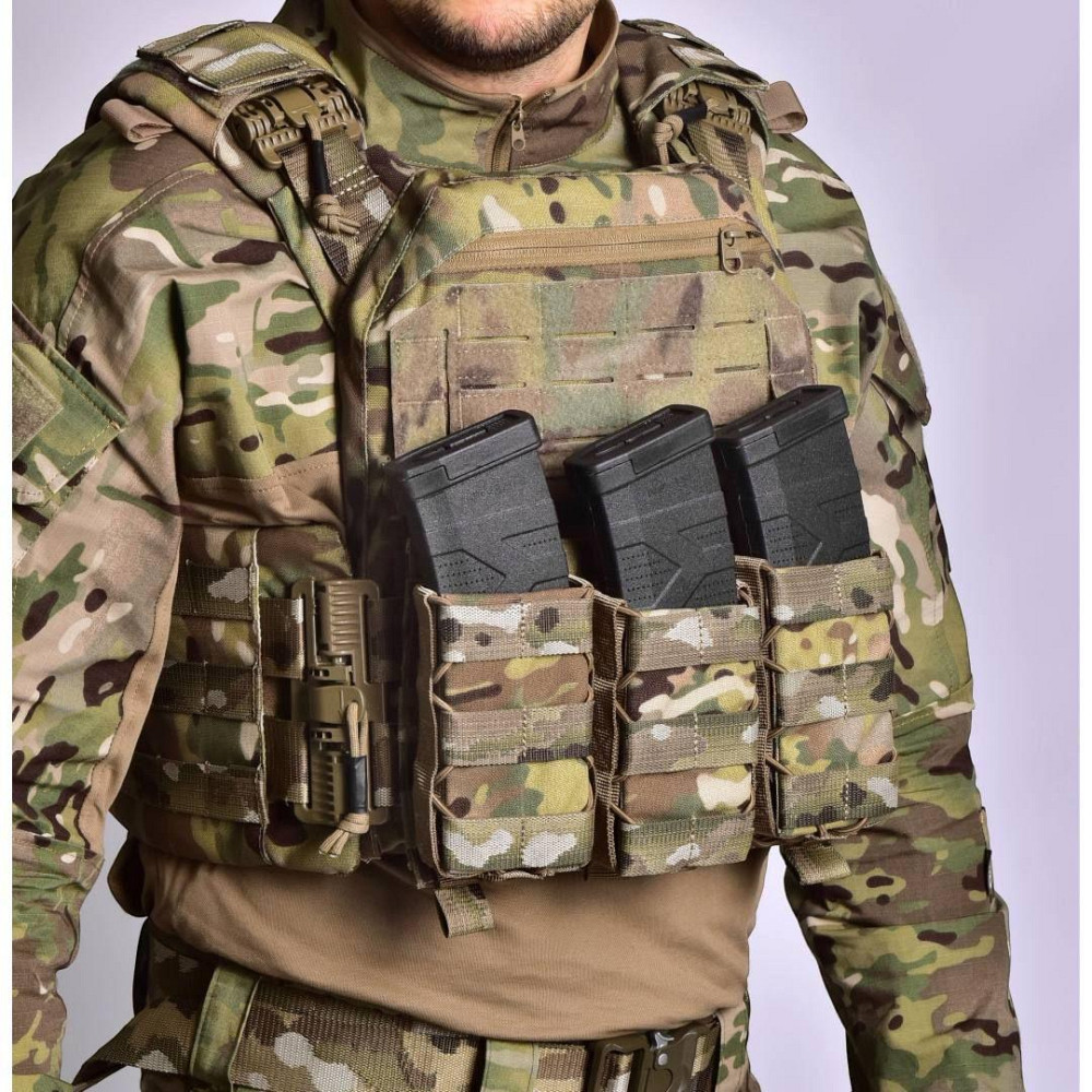 Плитоноска тактическая без плит MPS М8 Pro Cordura 1000 Мультикам Киев - изображение 7