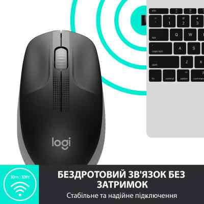 Мышка Logitech M190 Mid Grey (910-005906) Винница