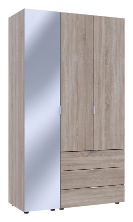 Комплект шкафов для одежды Doros Гелар (2 шт.) 116,5х49,5х203,4 см Зеркало/Дуб сонома (DRS-011134) Львов