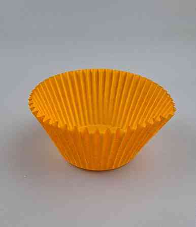 Тартолітка для кексів 140А кругла жовтогаряча D55 H42,5 (100 шт.) (1 уп.) Харків