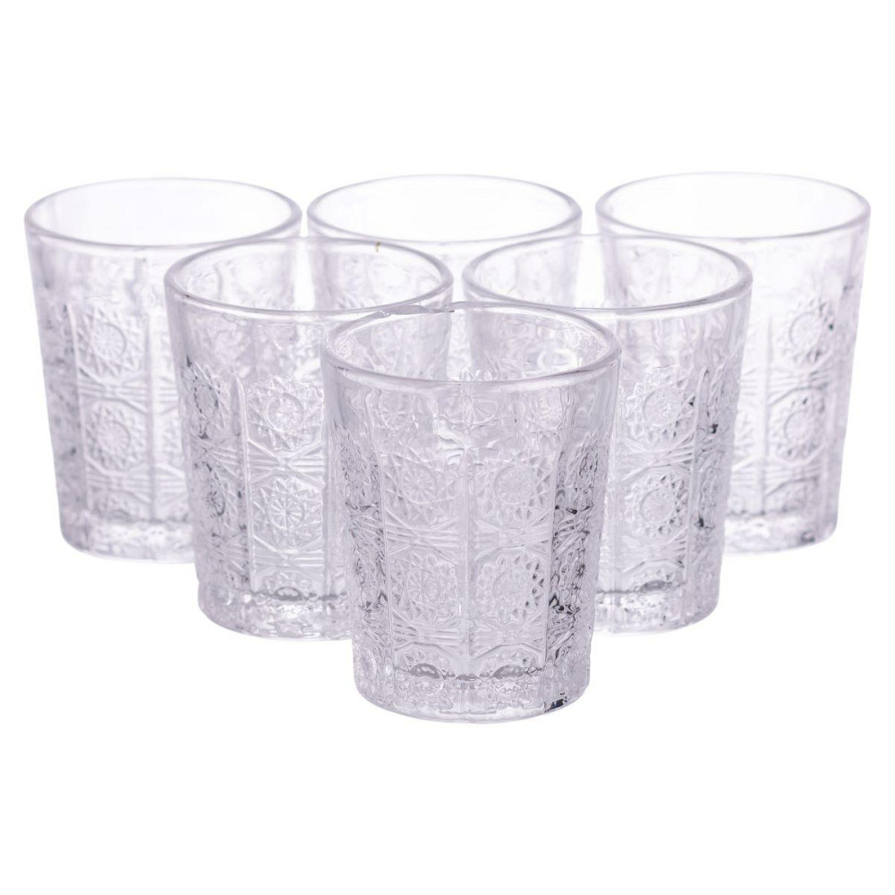 Стекляні стопки з узором, 6 шт по 50 мл Київ - фото 4