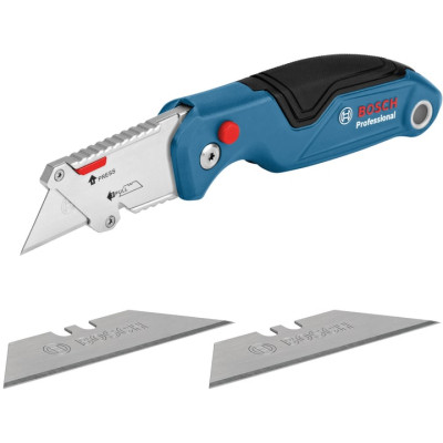 Нож монтажный Bosch набор 2 шт, складной трапециевидный, сегментированный (1.600.A01.6BM) Винница - изображение 6