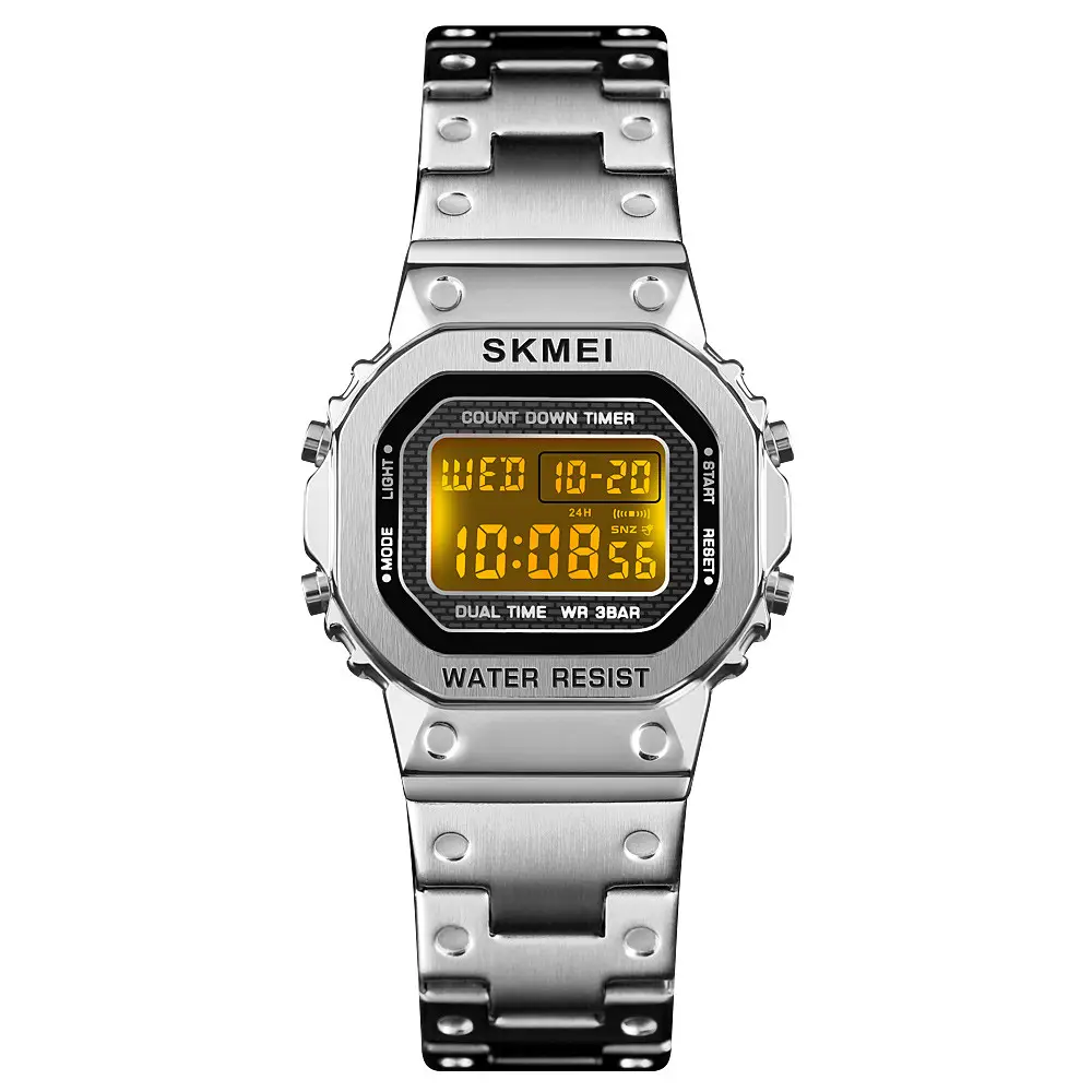 Женские спортивные часы Skmei 1433 Singapore Серебристый Винница - изображение 5