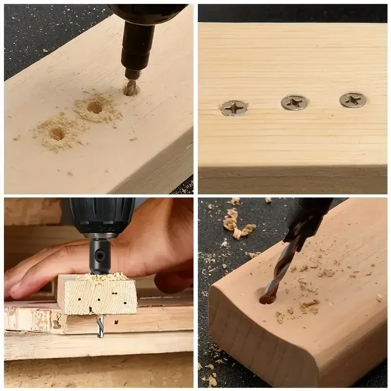 Набір свердел з зенковкою 5 шт для дерева і меблів Київ - фото 5