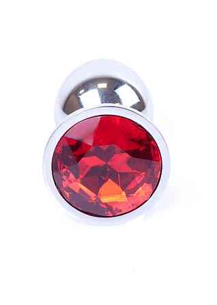 Анальна пробка - Jewellery Silver Plug - Red Sex Aura Київ