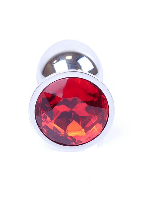Анальна пробка - Jewellery Silver Plug - Red Sex Aura Київ - фото 2
