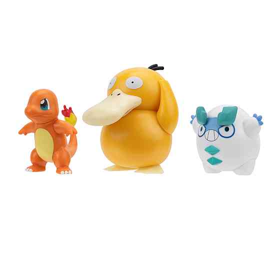 Набір ігрових фігурок Pokemon W19 - Чармандер, Галарський Дарумака, Псайдак Днепр