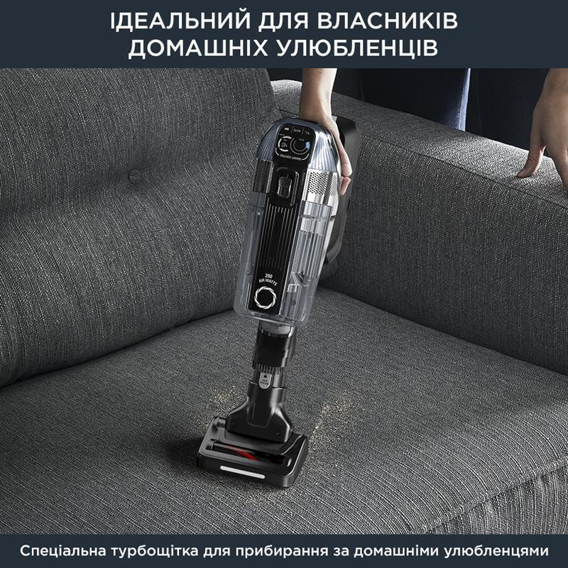 Акумуляторний пилосос Rowenta X-Force Flex 14.60 Auto Animal RH9958WA чорний, сірий Харьков - изображение 7