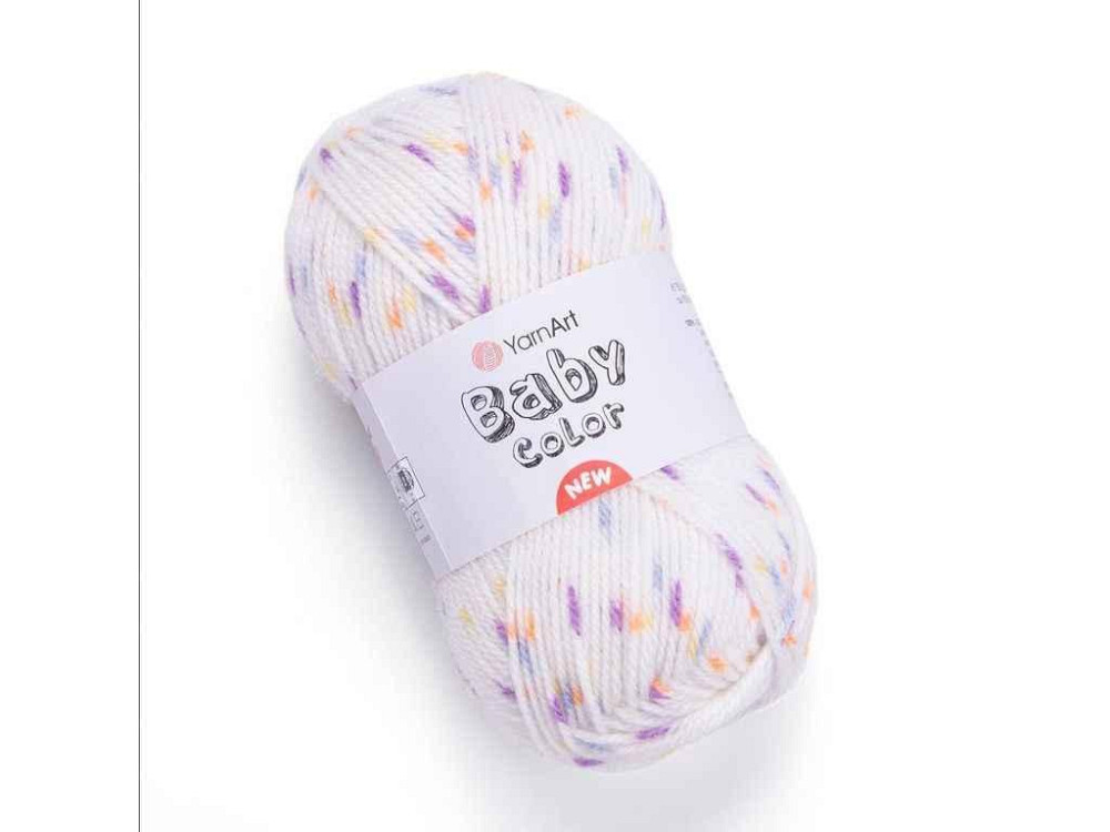 Пряжа Baby Color білий 100% акрил 150м 50г 5шт/уп 217 ТМ YarnArt Київ - фото 1