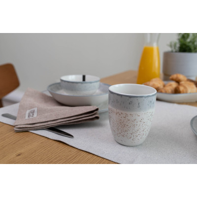 Чашка Ardesto Siena, 360мл, порцеляна, біло-сірий (AR2936SW) Вінниця - фото 7