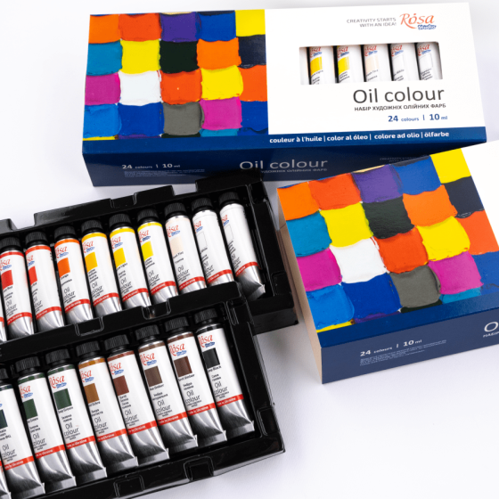 Набір олійних фарб 24×10мл ROSA Studio Київ