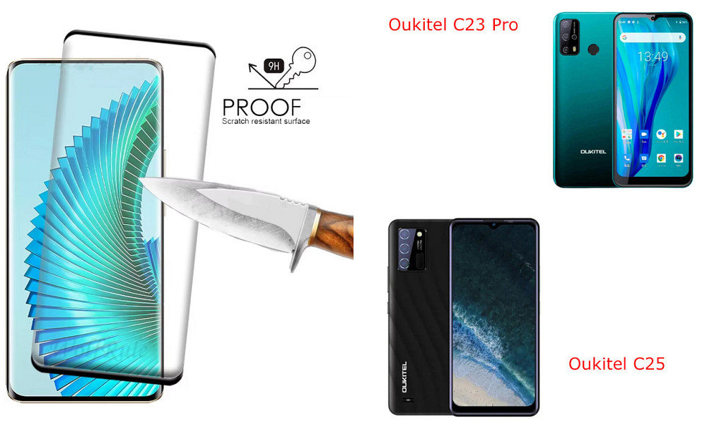 Захисне скло HyperGlass Pro для Oukitel C23 Pro, Oukitel C25 – максимальна чутливість та захист Київ - фото 1