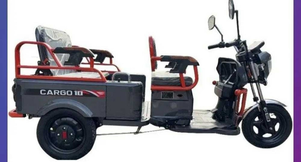 Електро трицикл грузовой Crosser CARGO 10 60V/32Ah/1000W-Серый. Харків - фото 1