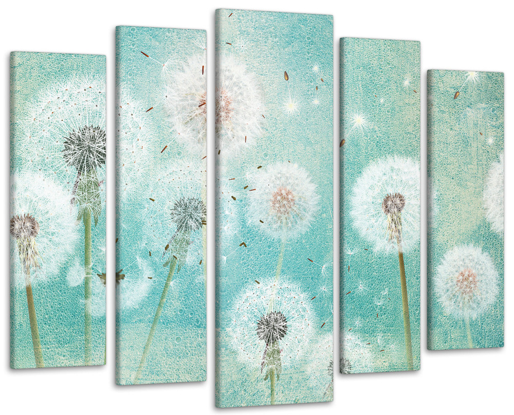 Модульна картина у вітальню / спальню Абстракція Кульбаби Art-463_5 ( 80х118см ) Київ - фото 1