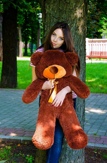 М'яка  іграшка подарунок на 8 березня плюшевий ведмедик Рафаель 100 см Шоколадний Тернопіль - фото 3