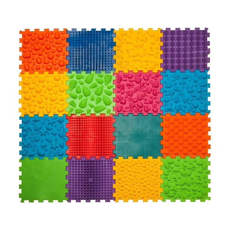 Набір масажних килимків "Мега Мікс" Ортек 10175-OTK 16 елементів, 27x28 см Вінниця - фото 2