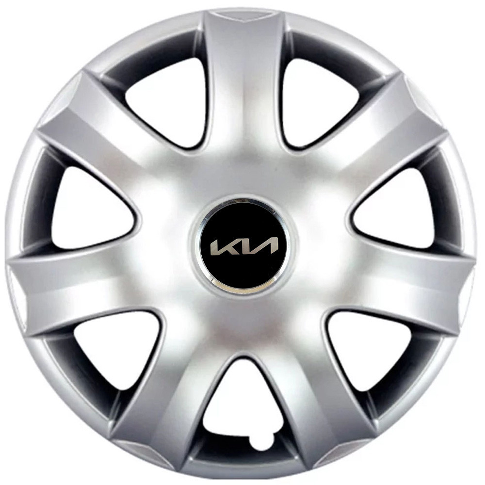 Автомобільні модельні ковпаки R14 Kia NEW 223 4шт, SJS, сріблясті Київ - фото 1