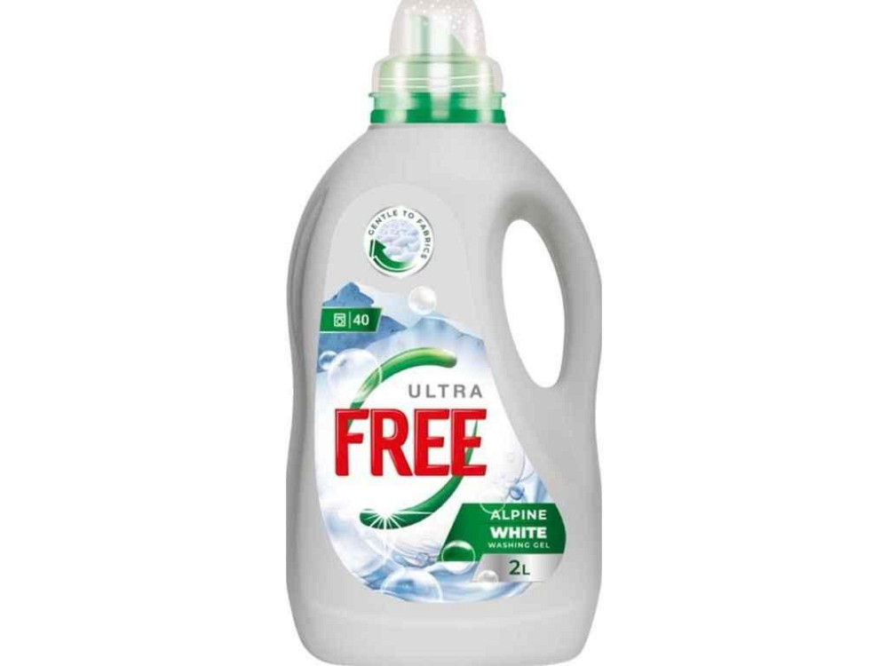 Гель для стирки 2л Alpine Freshness White с ароматом свежести ТМ FREE Киев - изображение 1