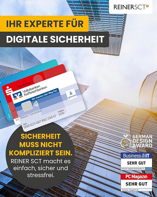 Считыватель смарт-карт cyberJack RFID USB 2.0 для eID nPA BSI-сертифицированный с подсветкой Киев - изображение 2