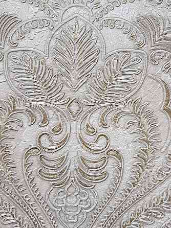 Шпалери вініл на флізеліні гарячого тиснення DU&KA King1.06х10 під штукатурку глянсові текстурні світло-беж Київ