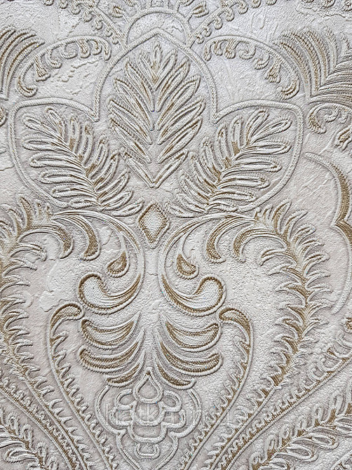 Шпалери вініл на флізеліні гарячого тиснення DU&KA King1.06х10 під штукатурку глянсові текстурні світло-беж Київ - фото 3